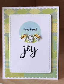 Joy by Sue features Newton's Easter Basket, Sentiments of the Season, Waves, and Frames & Flags by Newton's Nook Designs; #newtonsnook