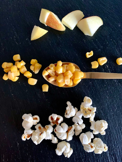 Knusprige Popcorn-Mais-Bratlinge mit Curry #Rezept #glutenfrei #vegan, Backofenrezept, einfach, leicht, schnell