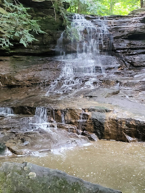 The Honey Run Falls in Howard Ohio