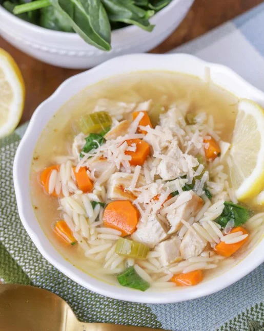 LEMON CHICKEN ORZO SOUP