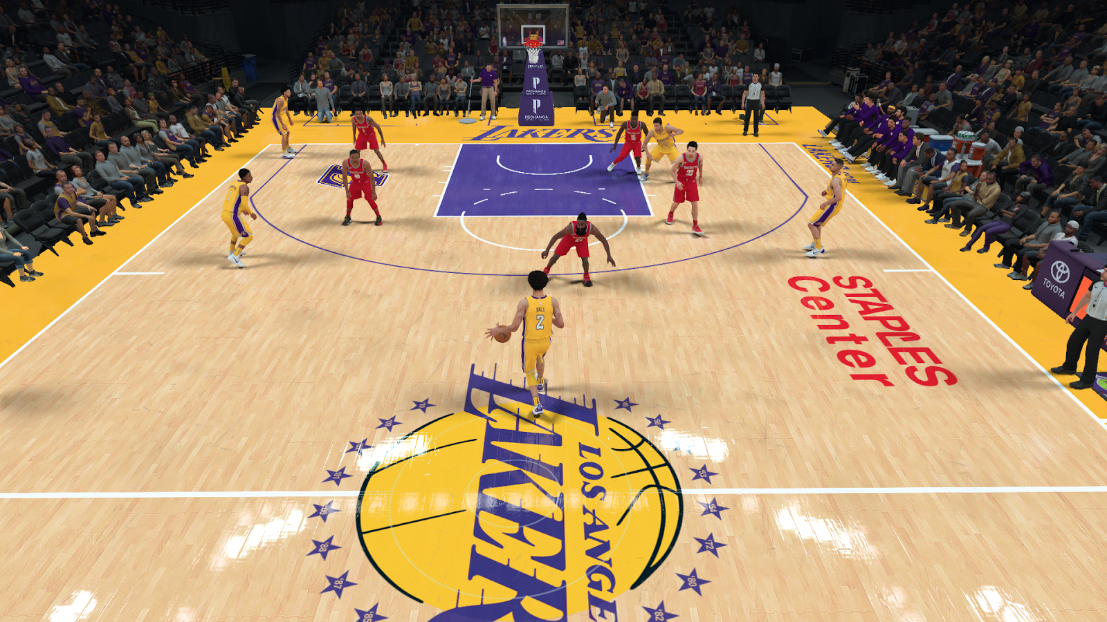 Manni Live 2k Patches Los Angeles Lakers Staples Center