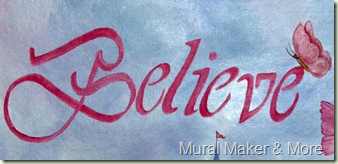 Believe-lettering