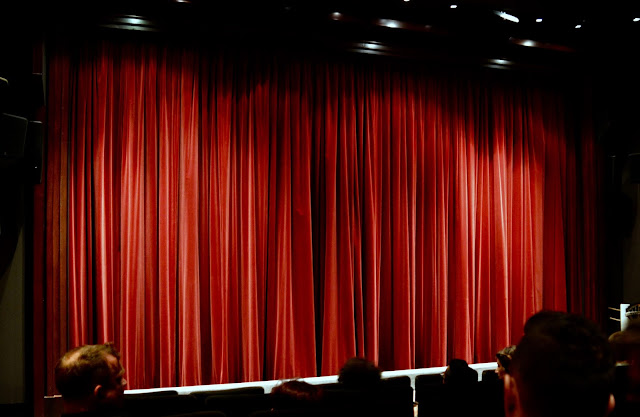 Film screen and curtain at Warner Brothers