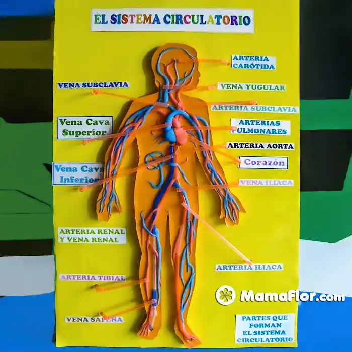 Sistema Circulatorio con plastilina