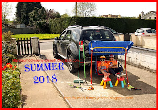 Kids outside in summertime Ireland weather July temperature