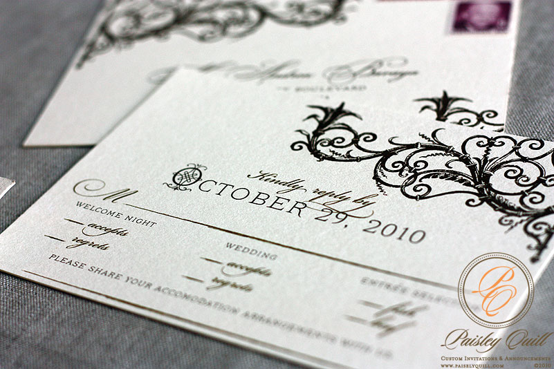 Spanish Style Laser Cut Invitations