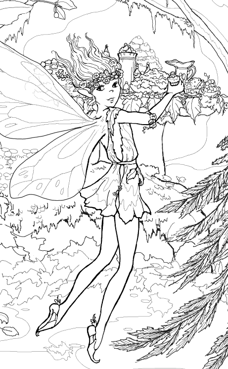 fairy coloring pages