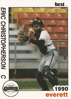 Eric Christopherson 1990 Everett Giants card