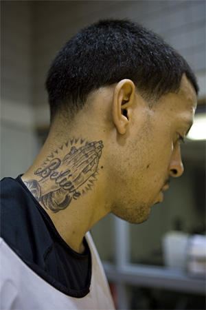 tribal neck tattoos for men