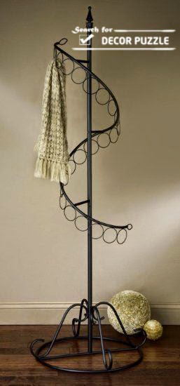 creative DIY scarf display rack, Spiral Scarf Coathanger 