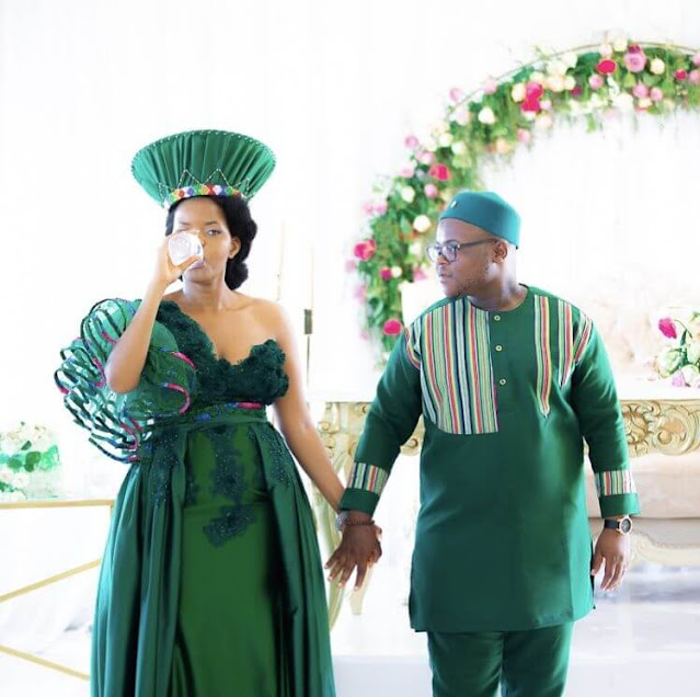 South African Traditional Wedding Attire For Couples.
