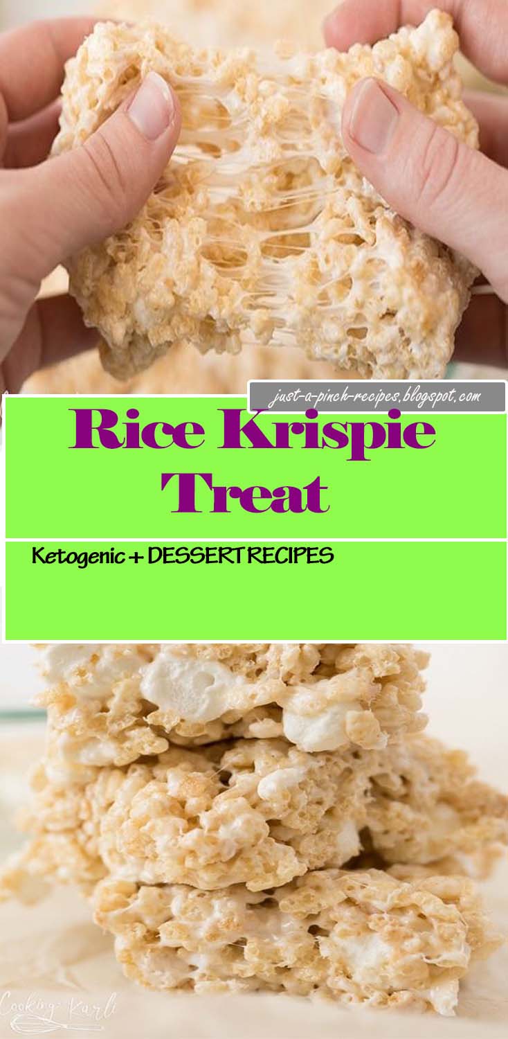 This truly is The BEST Rice Krispie Treat Recipe out there! All done easily and quickly in the microwave, plus a secret to making pressing the treats into the pan easy, with NO STICKING to your hands! You are 5 minutes away from the best Rice Krispie Treats of your LIFE! |Cooking with Karli|#ricekrispies #ricekrispietreats#marshmallows #nostick#keto #dessert #lowcarb