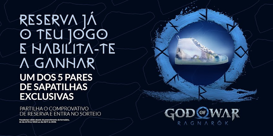 PlayStation Portugal e Sanjo apresentam sapatilhas inspiradas em God of War Ragnarök