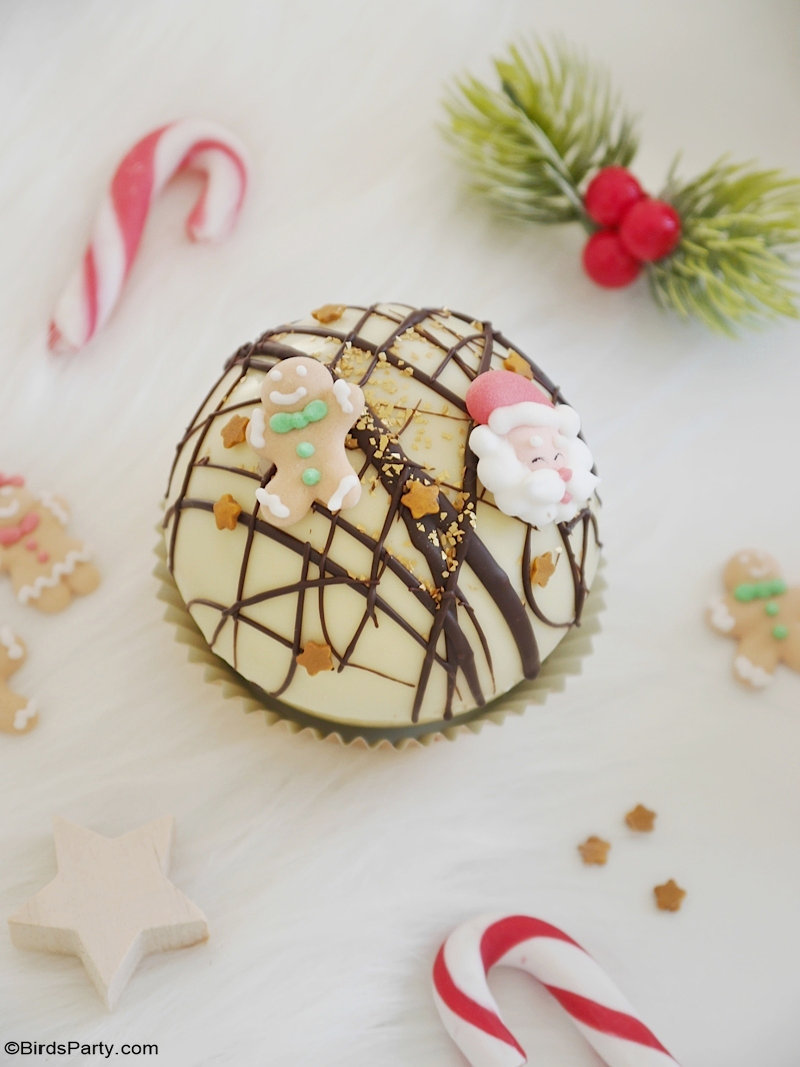 Bombes de Chocolat Chaud pour Noël - facile et peu coûteux à faire à la maison, la recette de mes bombes au chocolat chaud fait fureur cet hiver !