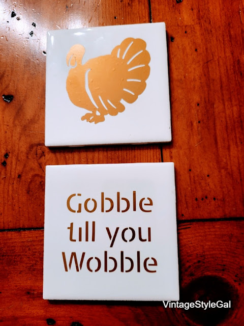 Thanksgiving Drink Coasters