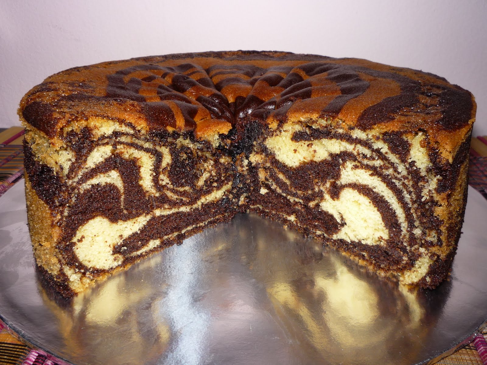 VERY SOFT CHOCOLATE MARBLE CAKE