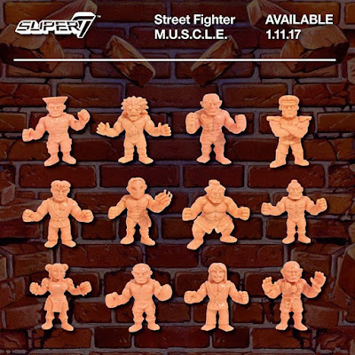 Street Fighter II M.U.S.C.L.E. Rubber Mini Figures by Super7