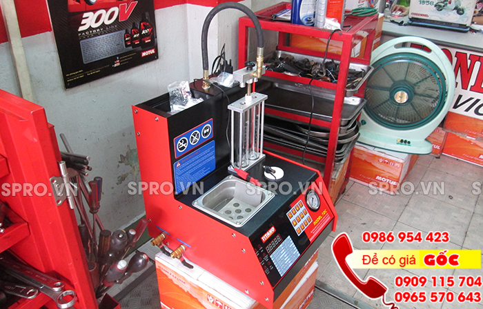 Máy súc rửa béc phun xăng điện tử nhập khẩu titano T2C Máy súc rửa béc phun xăng điện tử nhập khẩu titano T2C