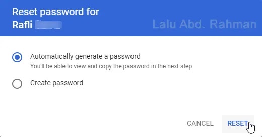 Reset password akun belajar id