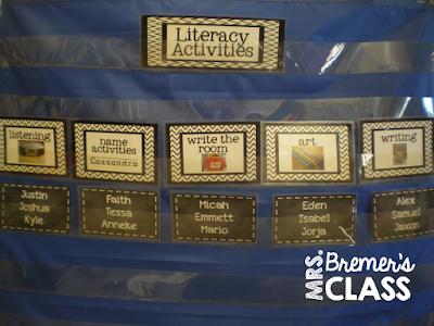 A full year of Kindergarten Literacy Centers: spiraled through 5 domains of writing, reading, listening, alphabet/phonemic awareness, and word work.