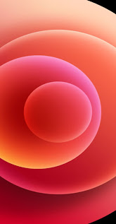 خلفيات ايفون 12 وردية وحمراء اصلية HD