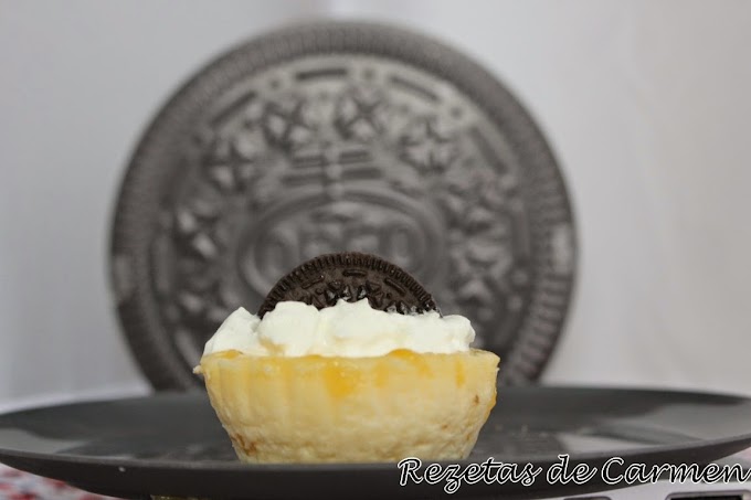 Mini cheesecake de oreo