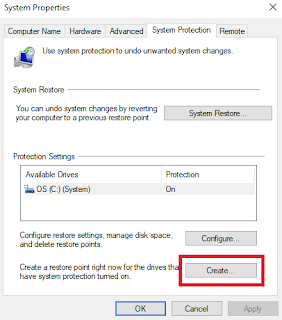 Create System Restore