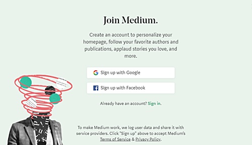 Medium　google　無料ブログ