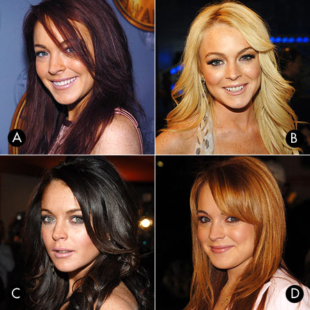 Lindsay Lohan hairstyles