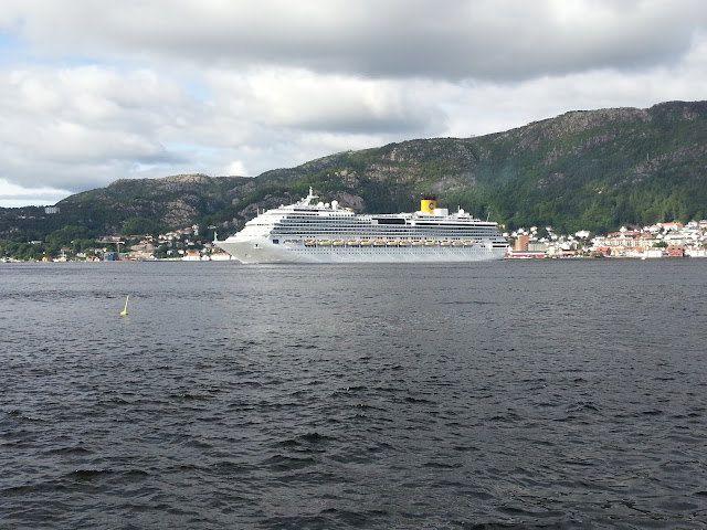 Cruise ship Costa Pacifica in Bergen, Norway