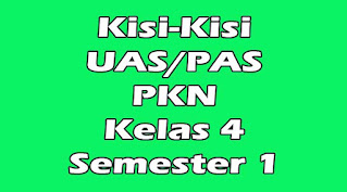 kisi-kisi uas pkn kelas 4 semester 1