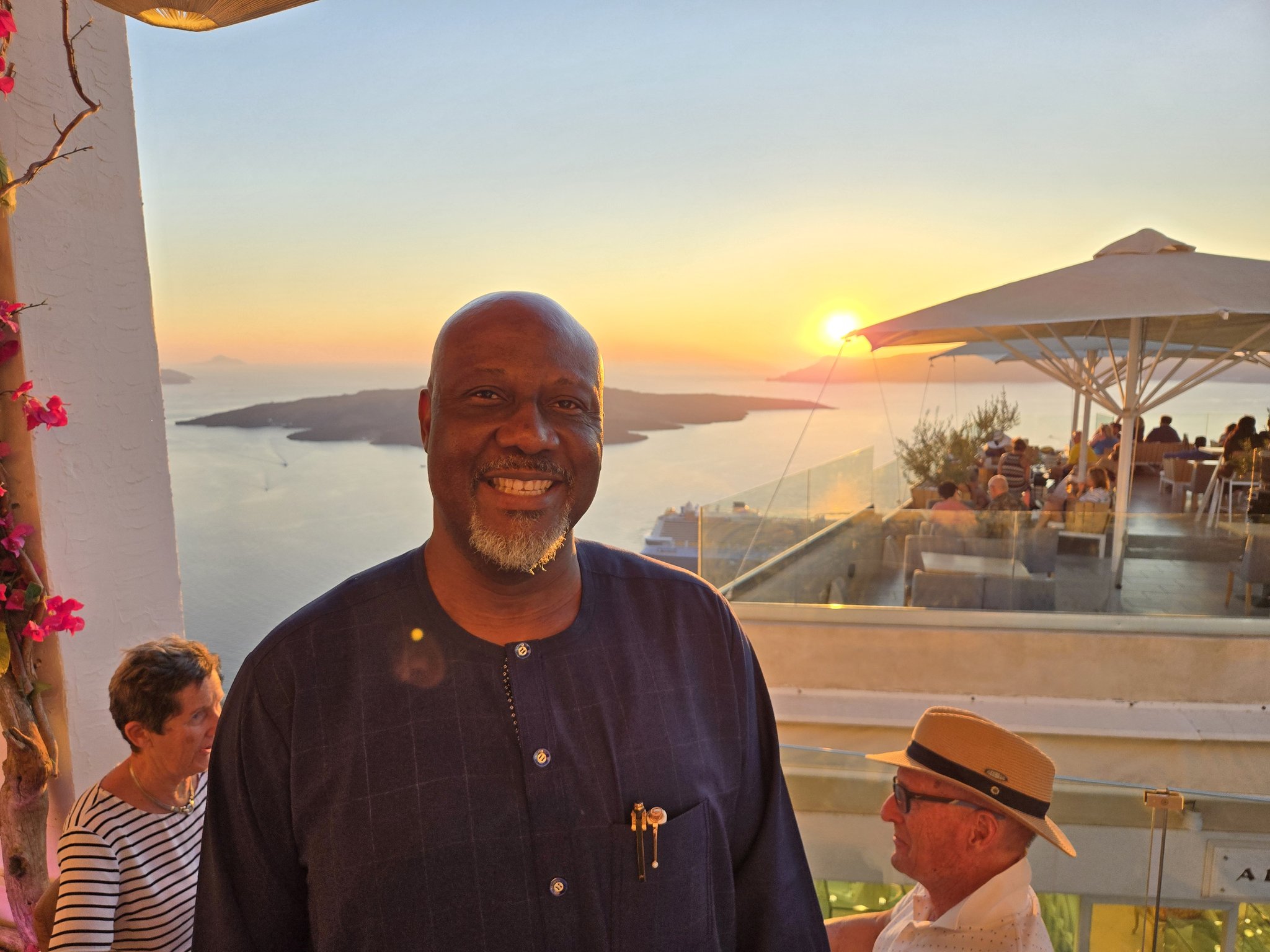 Senator Dino Melaye (SDM) in Santorini