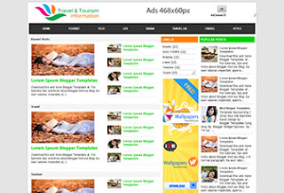 Template Blogger phù hợp cho site tin tức , news ...