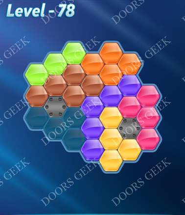 Block! Hexa Puzzle [Advanced] Level 78 Solution, Cheats, Walkthrough for android, iphone, ipad, ipod