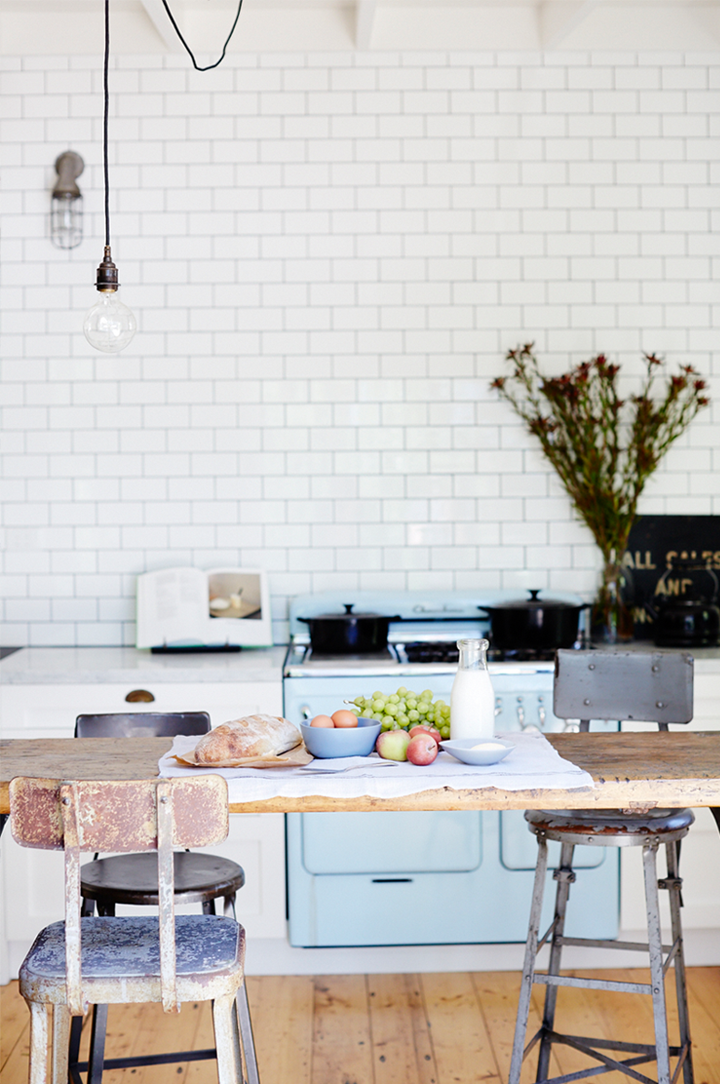 inspiration board | white subway tiles + kitchen