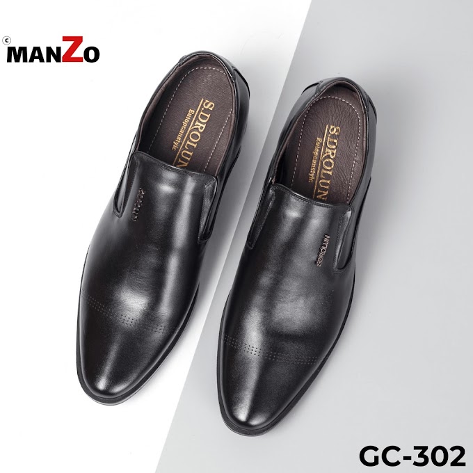 [DA THẬT] Giày tây nam tăng chiều cao 6cm hoàn toàn bí mật - Manzo GC 302