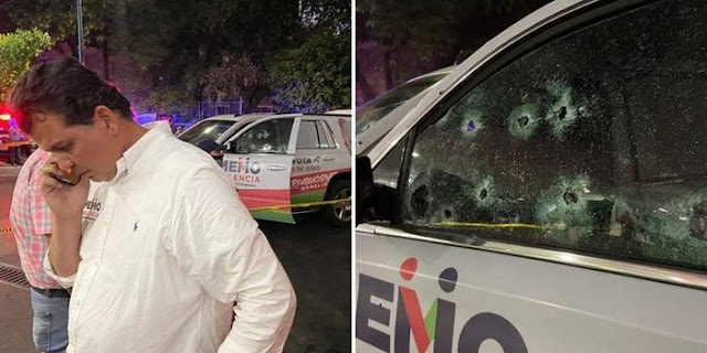 Video: Balean camioneta de Memo Valencia en Morelia; Michoacán a quien se le relaciona con el Narco desde hace años, hay dos heridos