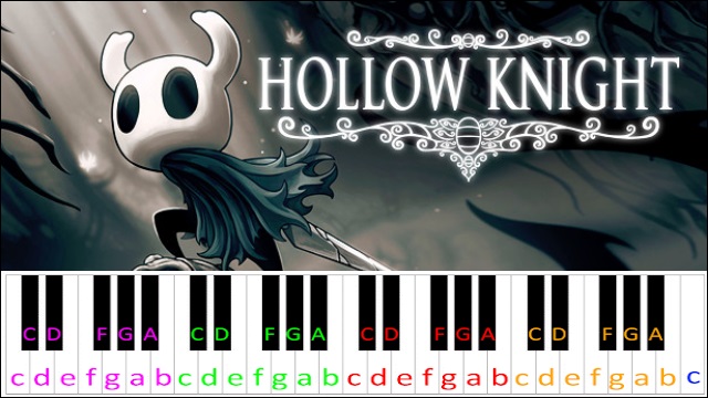 Hollow Knight Theme Piano / Keyboard Easy Letter Notes for Beginners