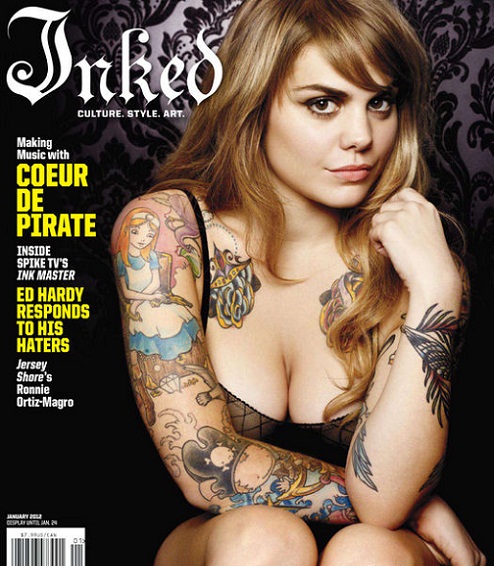 Coeur de Pirate en couverture du Inked Magazine D cembre 2011