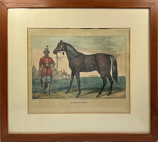 5006- Framed NATHANIEL CURRIER Lithograph Titled ARABIAN-Full-Front-A-800 x 717