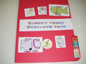 Piano Preschool Lapbook Cover with music rhythms and notes