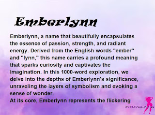 meaning of the name "Emberlynn"