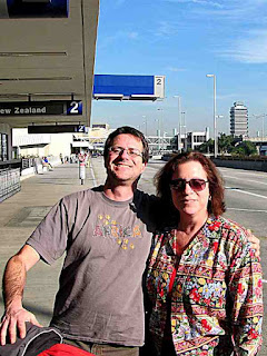 Sammy & Leslie Outside Terminal Two (c) David Ocker