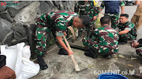 Rumah Makan Saung Pengkolan Lembang, Dicor Saluran Limbahnya oleh Satgas Sektor 22