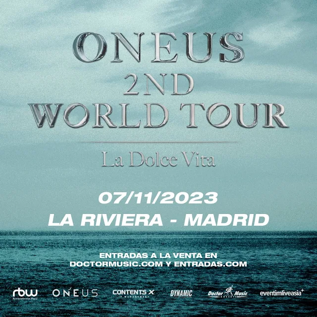 Concierto de ONEUS en Madrid el 7 de noviembre en la Sala La Riviera