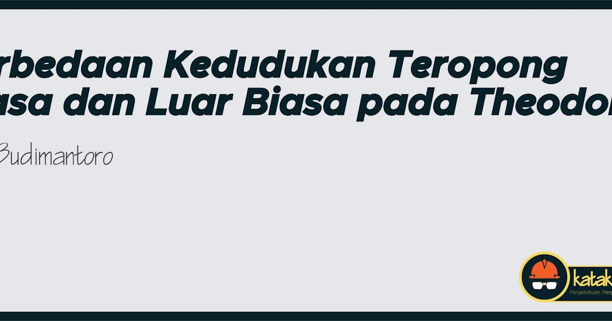Perbedaan Kedudukan Teropong Biasa Dan