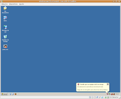 Windows XP virtualizado