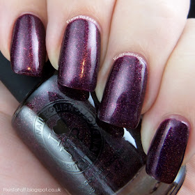 Swatch and review of ILNP Black Orchid.