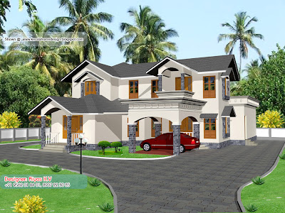 Kerala Home plan and elevation - 2850 Sq ft