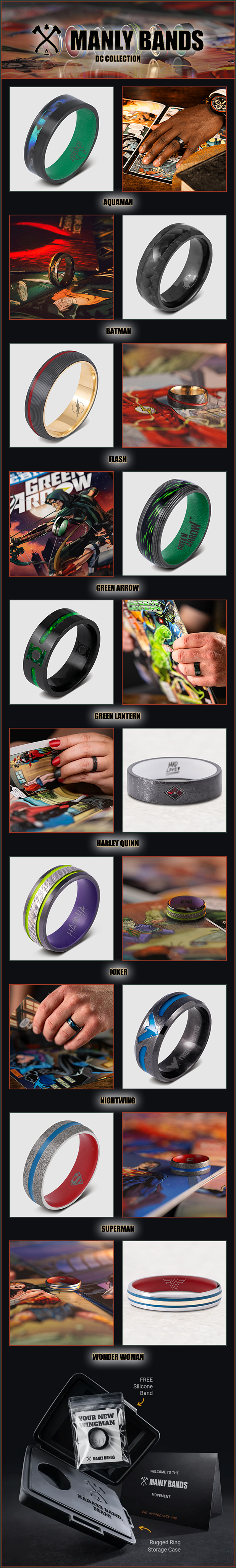 Manly Bands - DC Collection